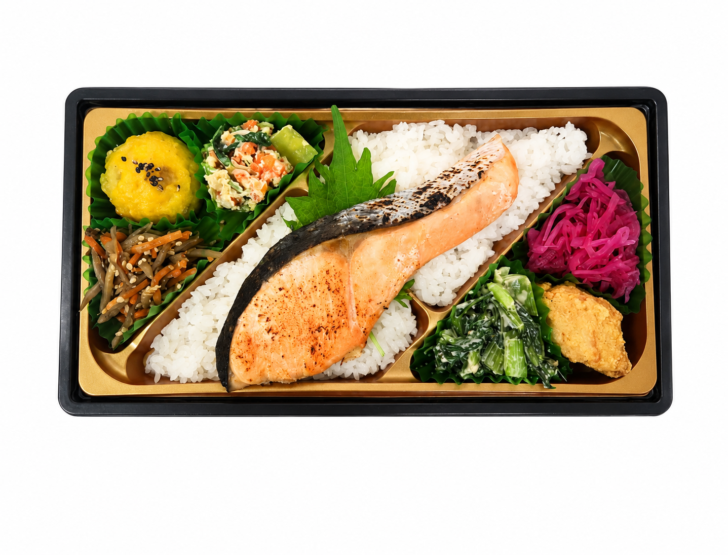 銀鮭の塩焼き弁当